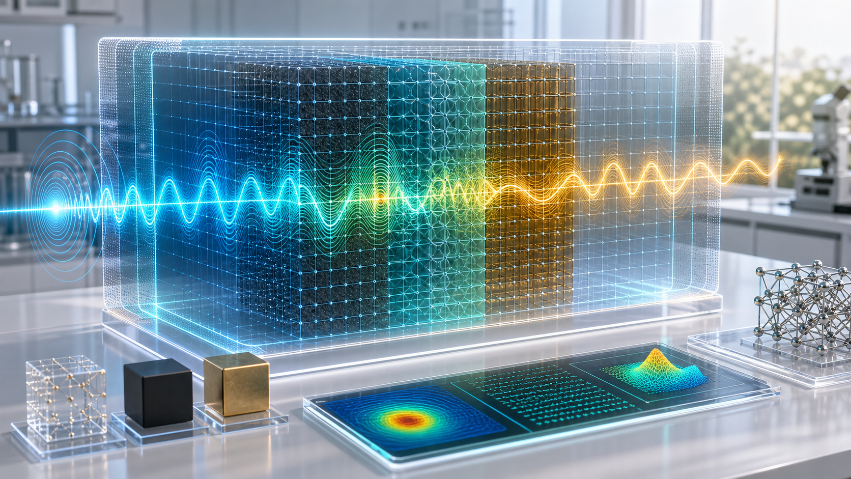 FDTD wave propagation on a field grid