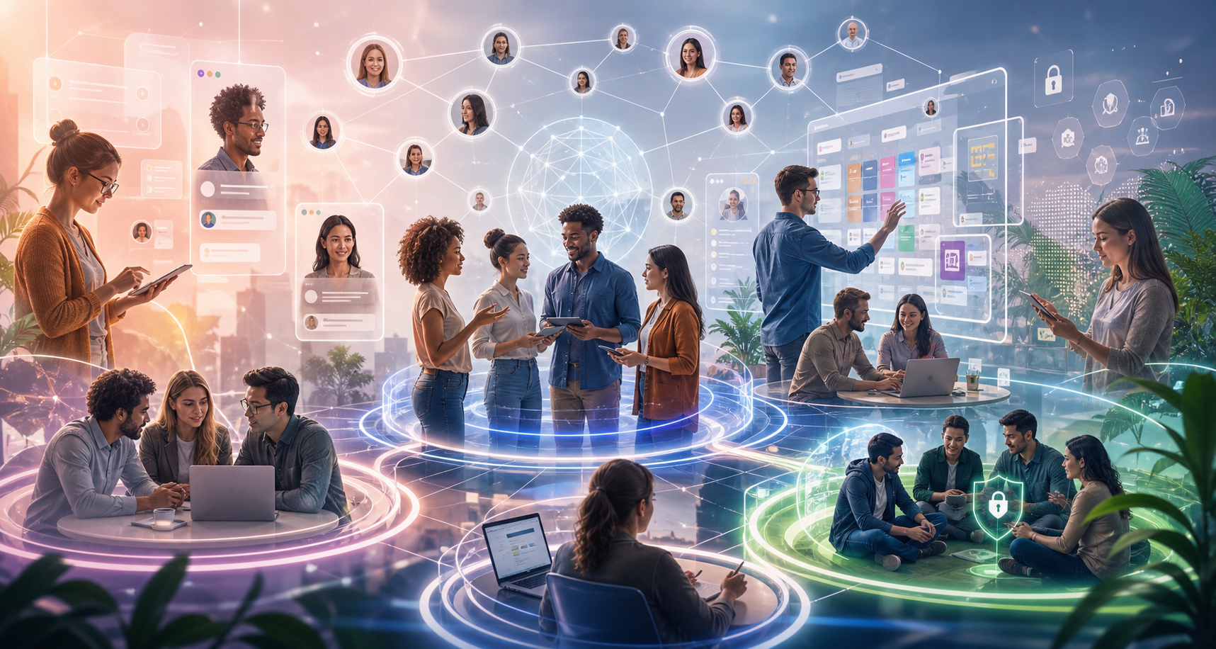 Social Systems Engine (SSE) network model